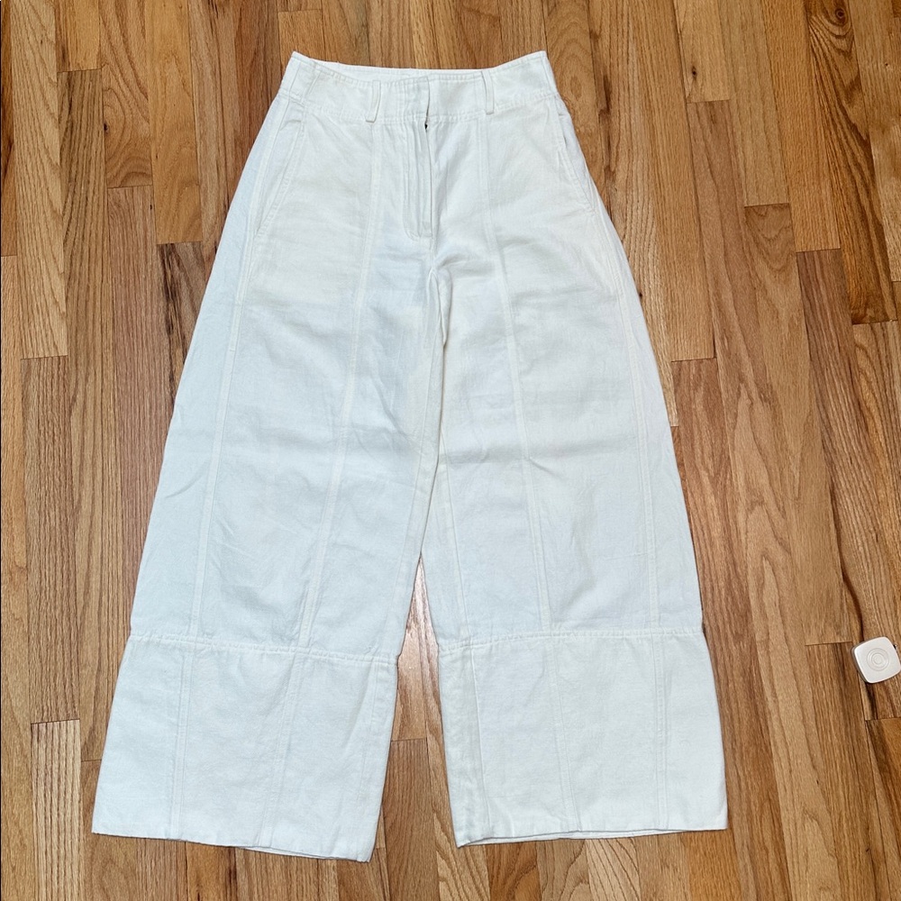 Apiece Apart Malou Wide Leg Pant Cream